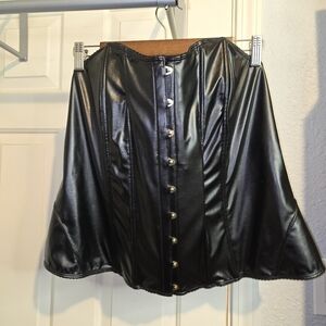 Black Leather Corset